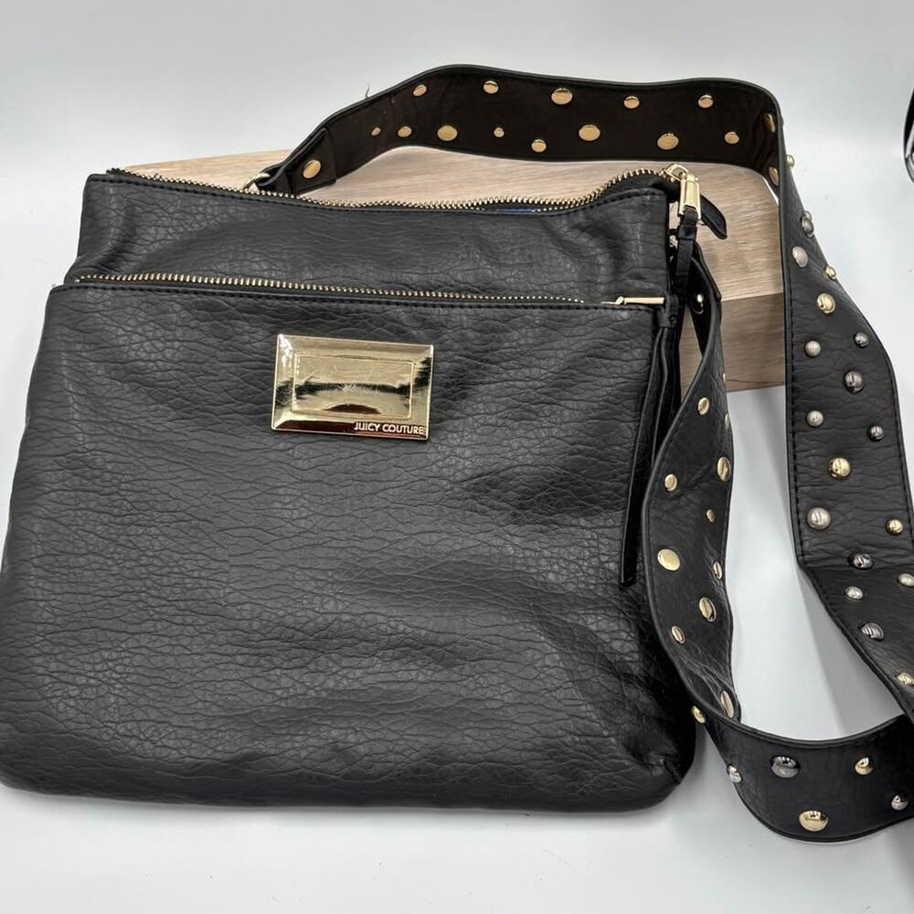 Juicy Couture Black Studded Crossbody Bag